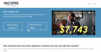 A picture of Income School Main Website